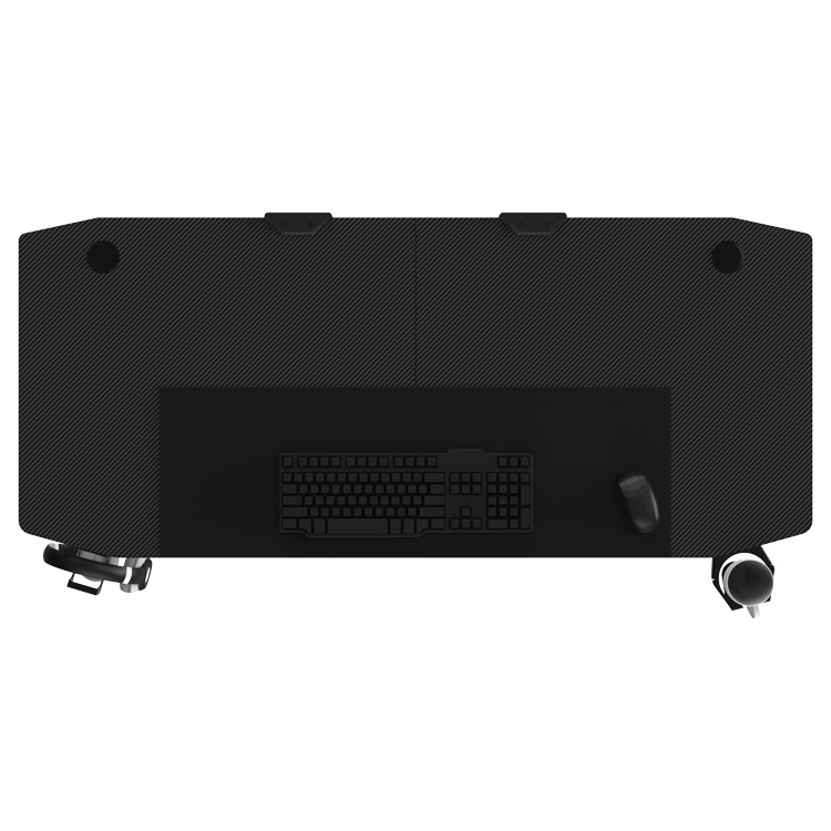 55" E-Sports Gaming Desk - NEO E-Sports Computer Desk Table with Large Size Ergonomic Surface and K-Shaped Heavy Duty Construction with Cup Holder Headphone Hook & 2 Cable Management Holes