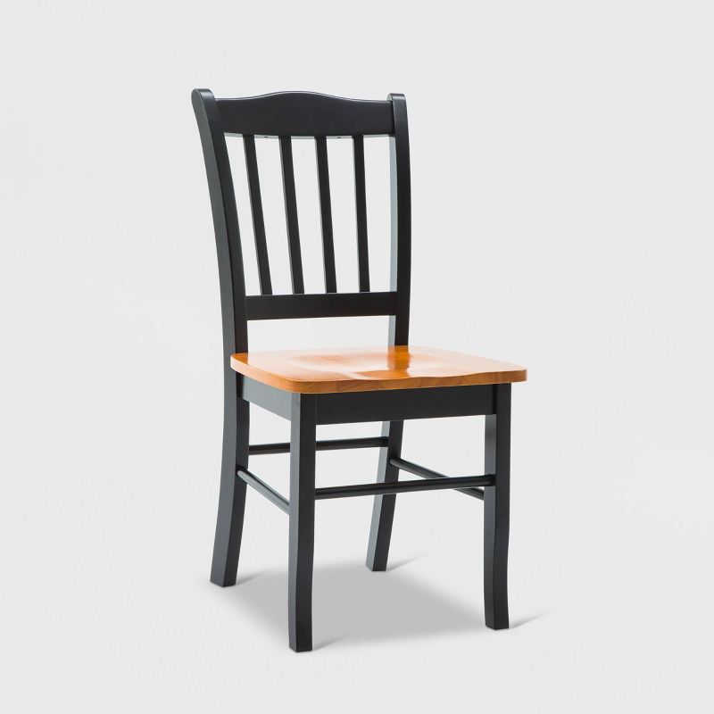 5pc Shaker Dining Set Wood/Black/Oak - Boraam Industries