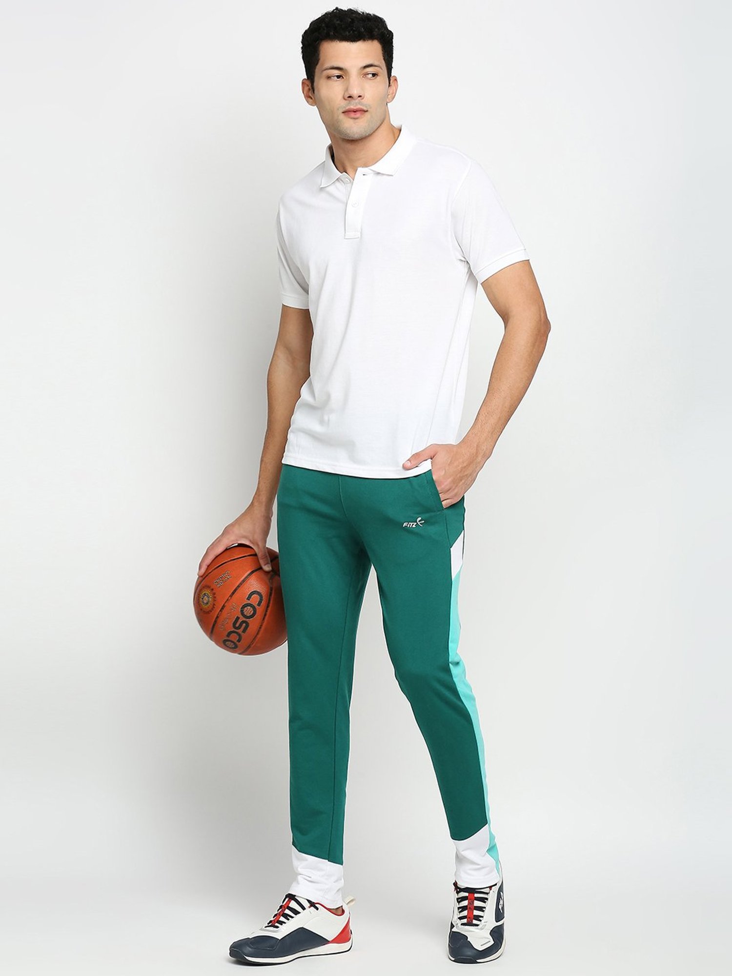 Fitz Dark Green Slim Fit Trackpants