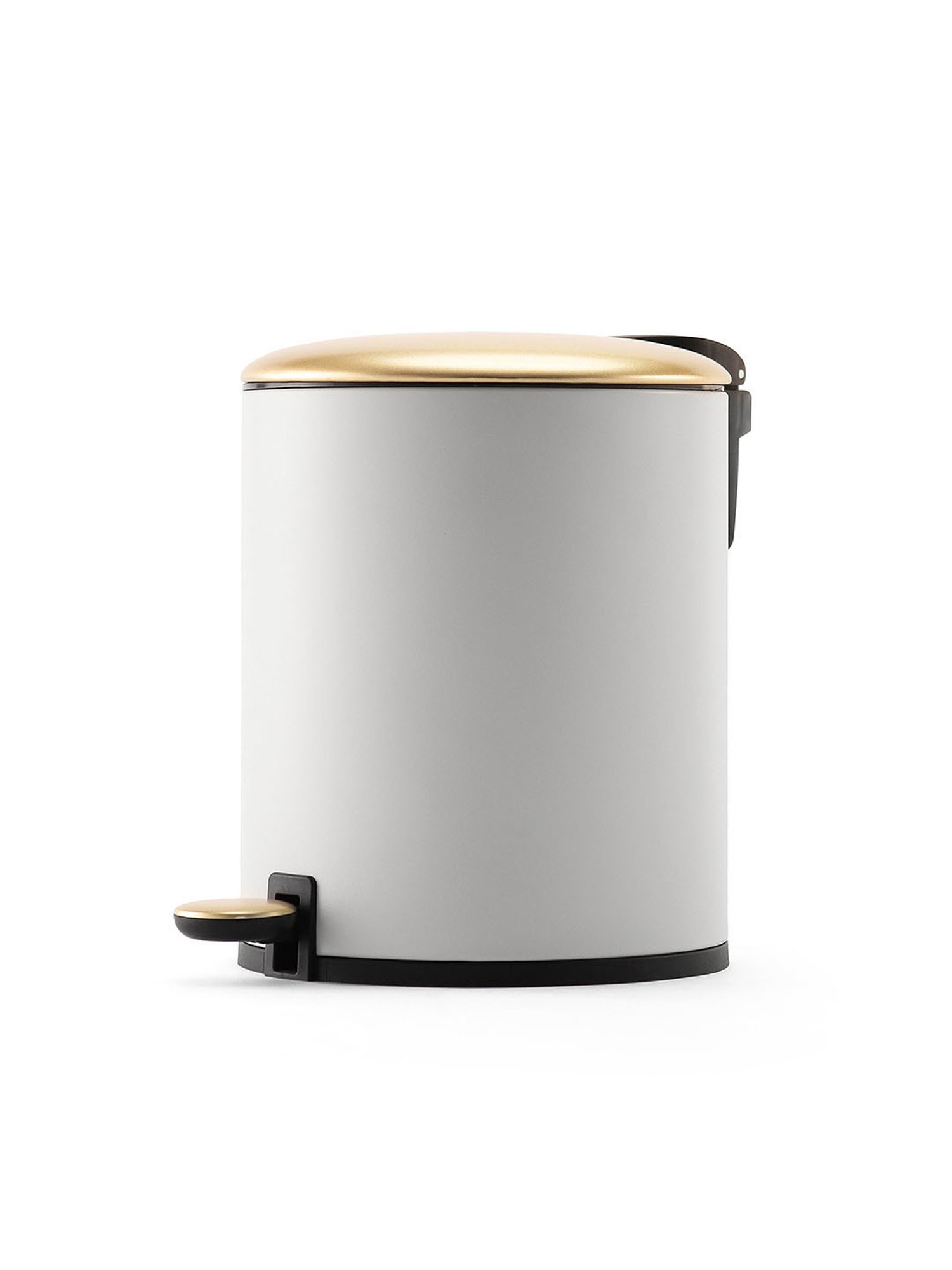 Pure Home and Living White Stainless Steel Bins