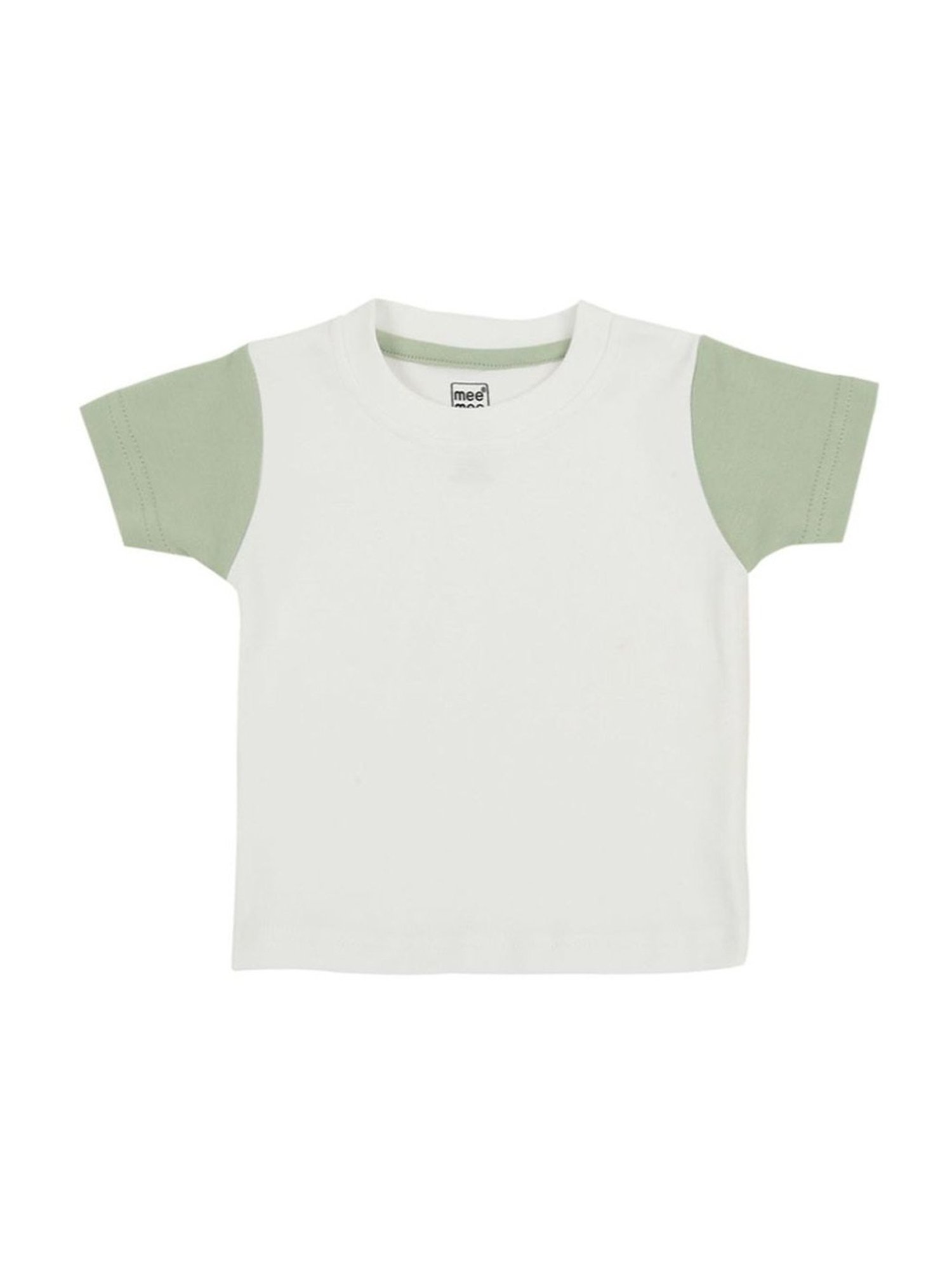 Mee Mee Kids Green & Orange Cotton Applique Dungaree Set