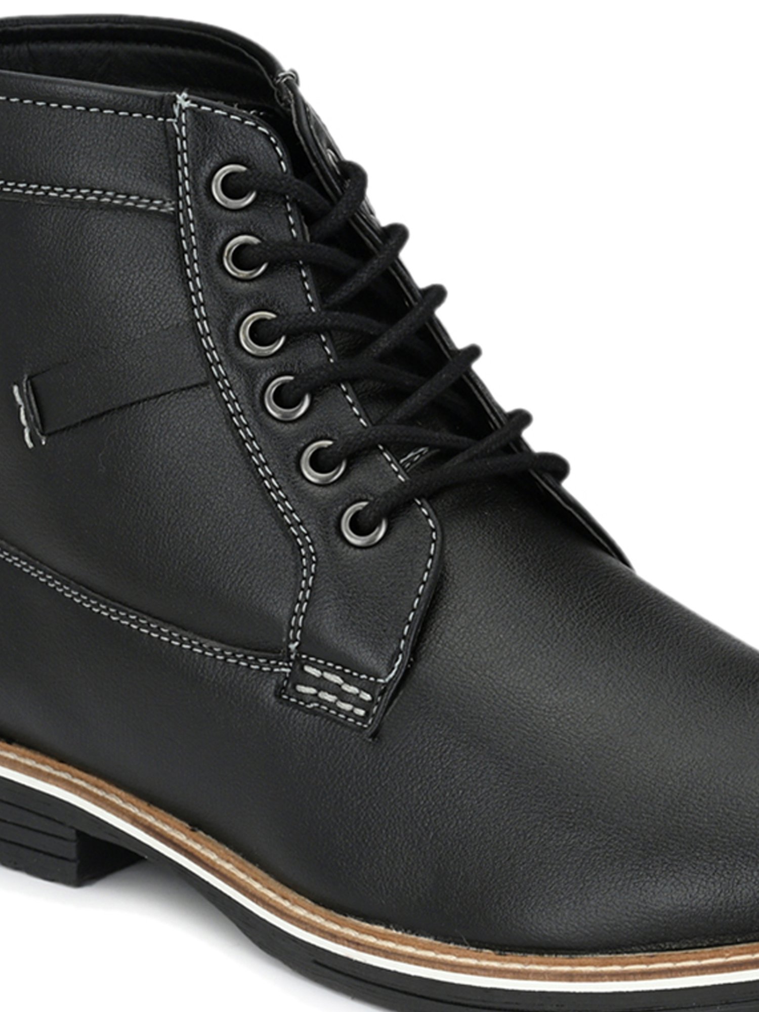 Shences Black Derby Boots