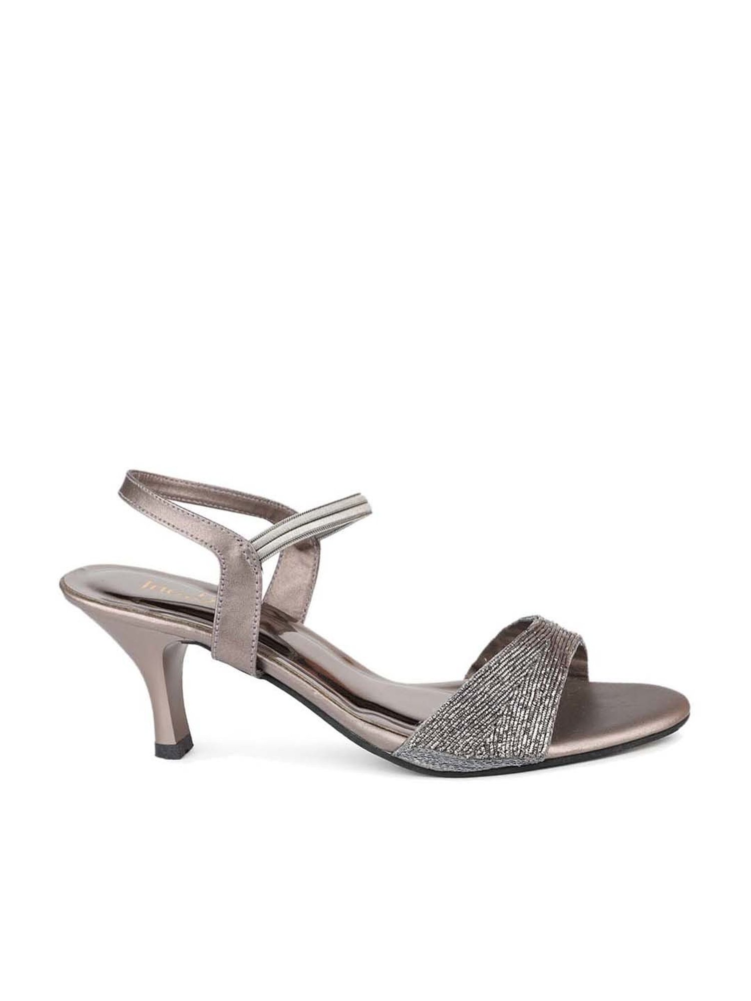 Inc 5 Women's Gun Metal Ankle Strap Sandals