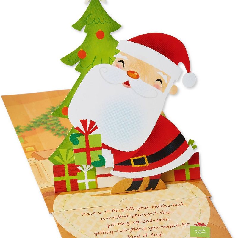 Santa Claus Christmas Greeting Card with Music