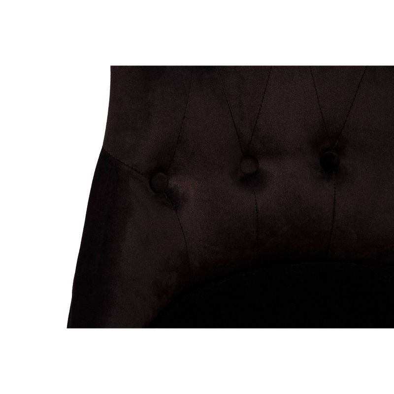 Set of 2 Bronte Velvet Dining Chair Black - Chic Home Design