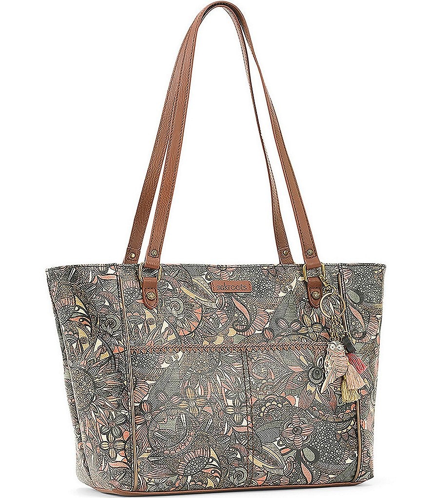 Sakroots Artist Circle Metro Floral Tote Bag
