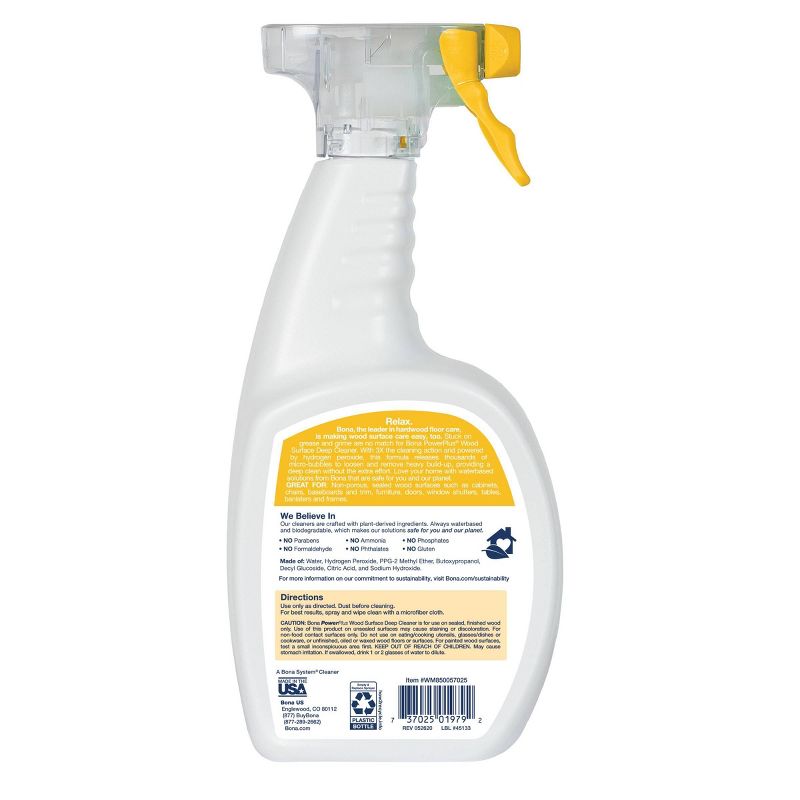Bona PowerPlus Wood Surface Deep Cleaner - Original Scent - 22 fl oz