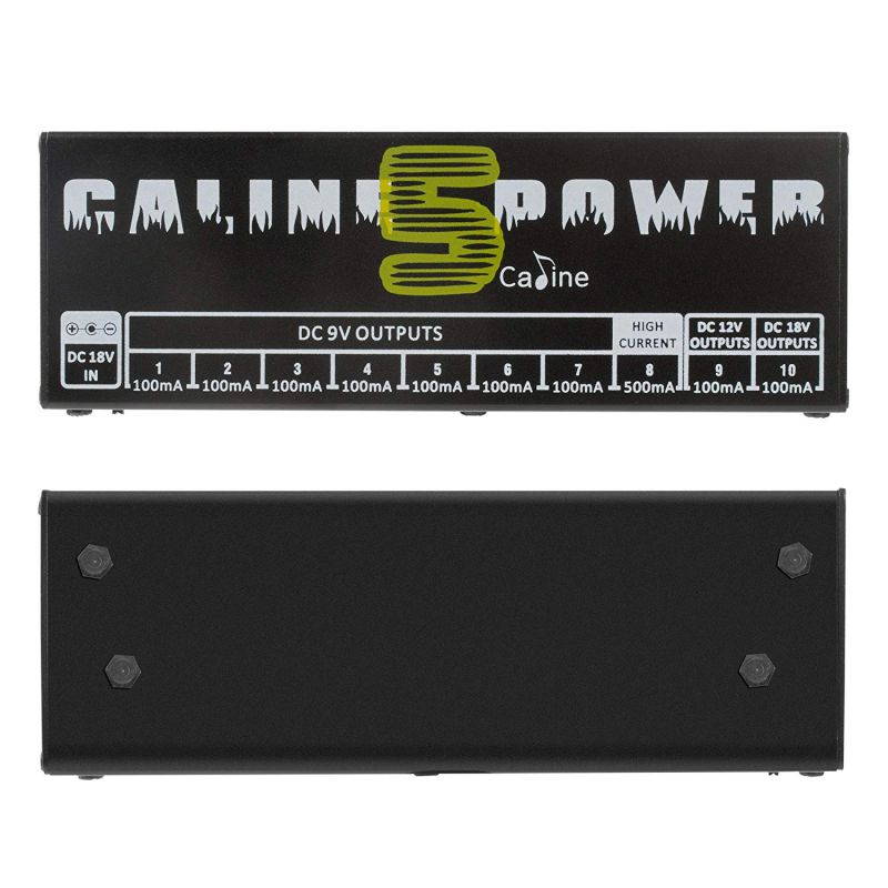 Caline CP-05 Guitar Pedal Board Power Supply 10 Output 9V 12V 18V Effect Pedals with Short Circuit / Overcurrent Protection