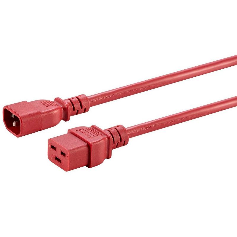 D'Addario Planet Waves IEC to NEMA Plug Power Cable, 10FT 10 ft. Red/Black