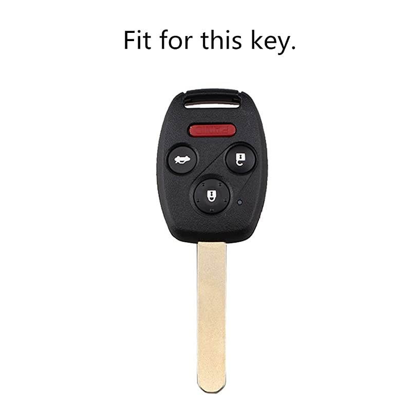 Luminous Rubber Silicone Key Fob Case Key Cover Key Jacket Skin Protector fit for Honda Accord 3+1 Buttons