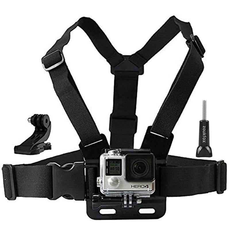 Chest Belt Strap Harness Mount Camera Headstrap Mount + Quick Clip for Gopro Hero 4 Hero 3 Hero 3+ Hero 2 Chest Strap