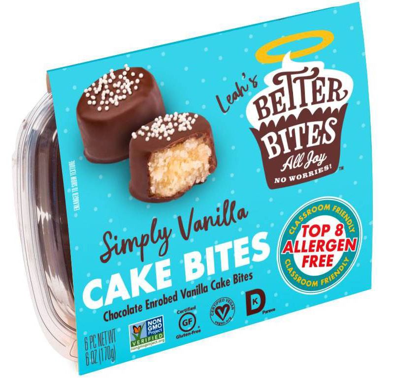 Better Bites Gluten Free Simply Vanilla Cake Bites - 6ct