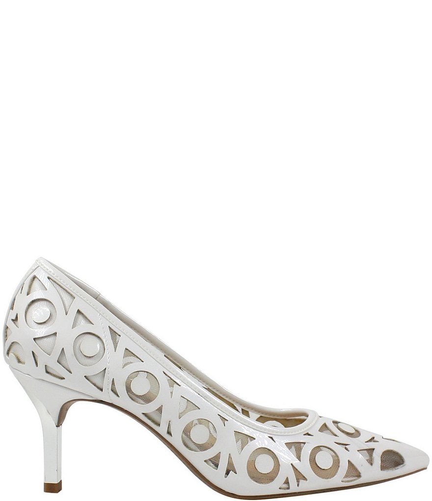 J. Renee Jameena Patent Laser Cut Pumps