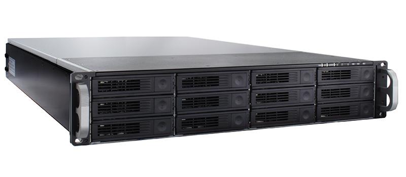 RAID Machine R1212RM 12-bay 6G SAS / SATA Rackmount JBOD Enclosure w/ Redundant PSU