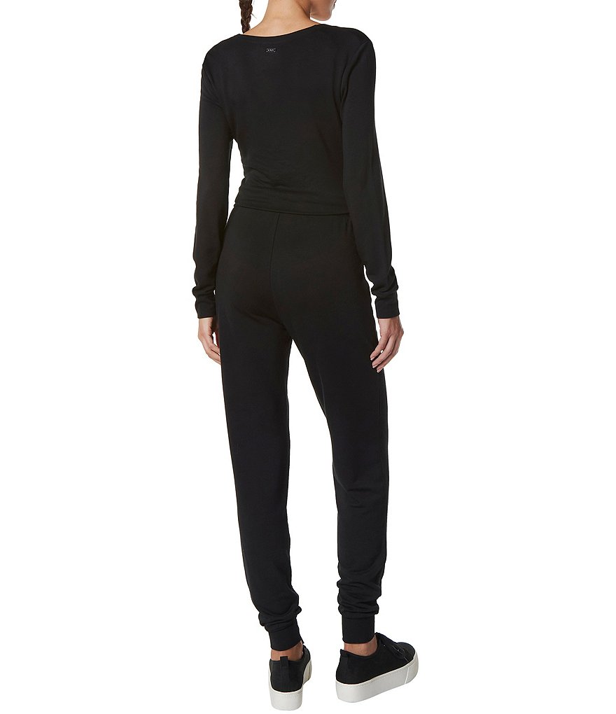 Tahari ASL Sequin Long Sleeve Crepe Jumpsuit
