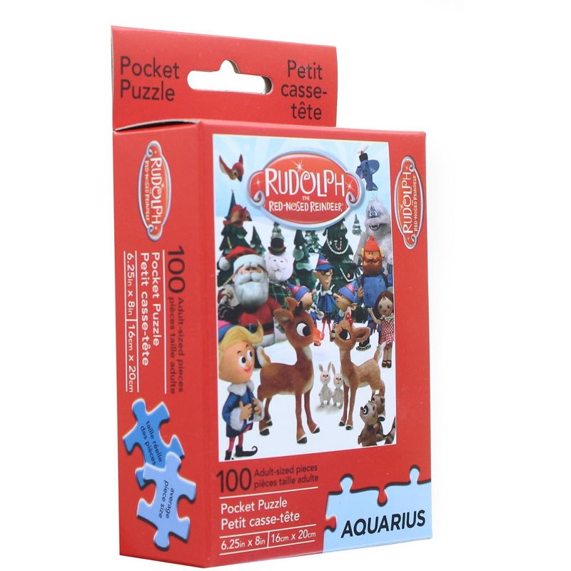 NMR Distribution Rudolph The Red Nosed Reindeer 100 Piece Pocket Jigsaw Puzzle