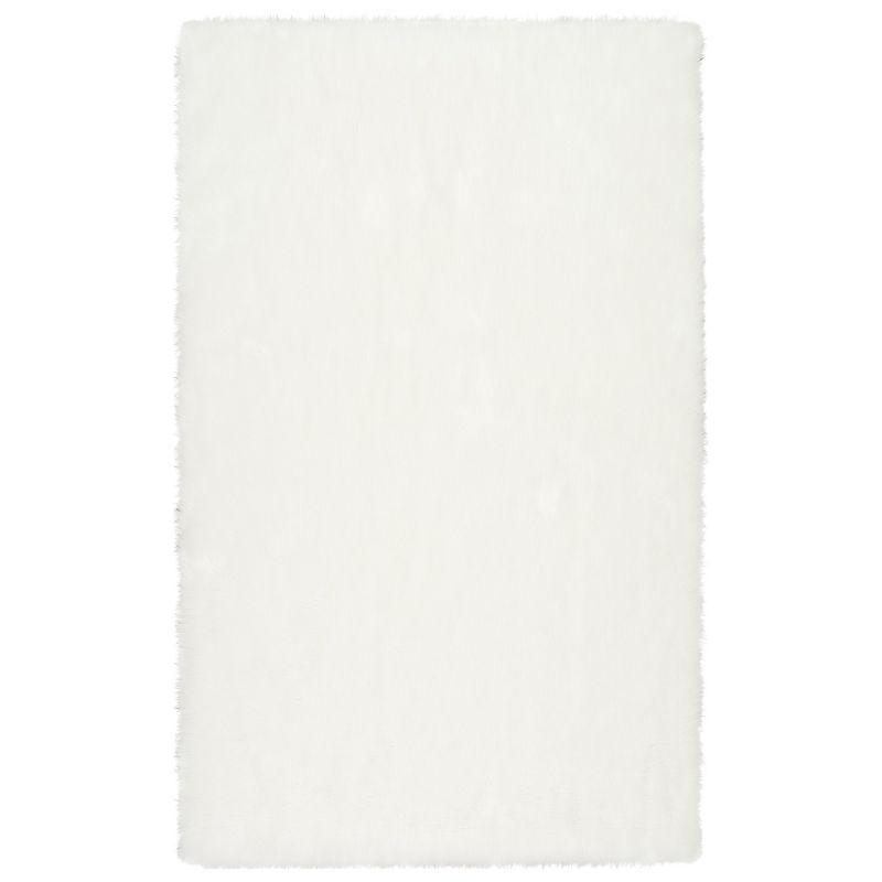 White Solid Loomed Area Rug - (5'x8') - nuLOOM