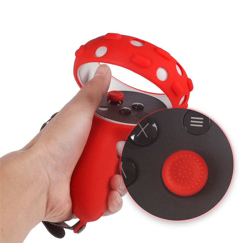 VR Accessories Protective Cover For Oculus Quest 2 VR Touch Controller Case With Knuckle Strap Handle Grip For Oculus Quest 2