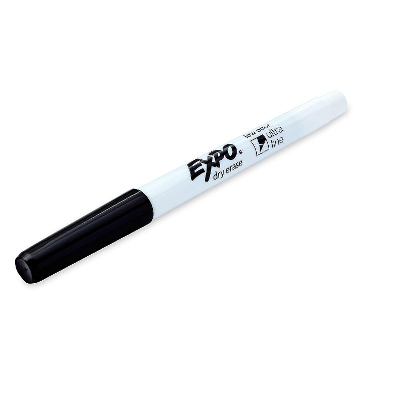 EXPO Low-Odor Dry-Erase Marker Ultra Fine Point Black Dozen 1871131