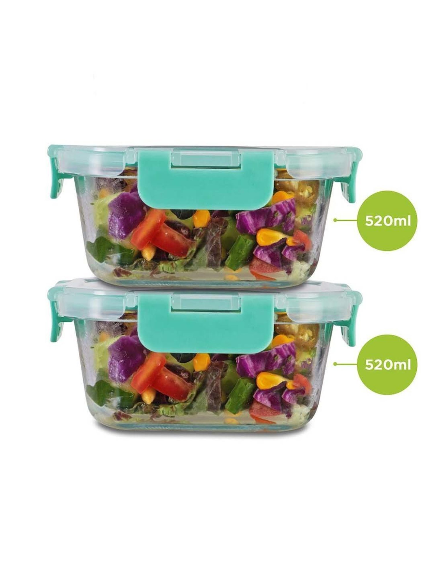 Allo Borosilicate Glass Containers with Lids Microwave Safe Container for Glass Storage Containers