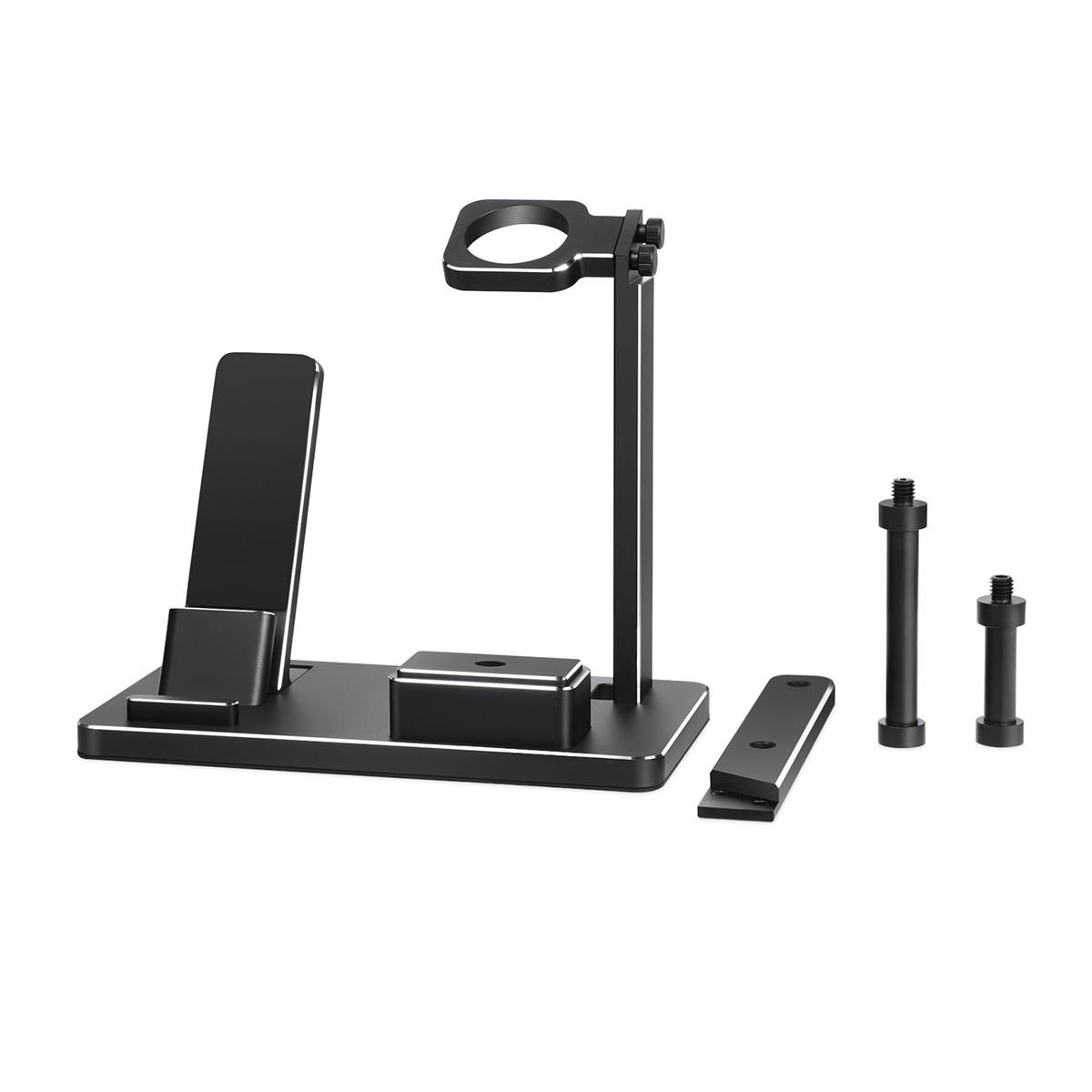 6 in 1 Phone Watch Stand Station Dock Station Charging Stand for iWatch Headphones Holder (Black)