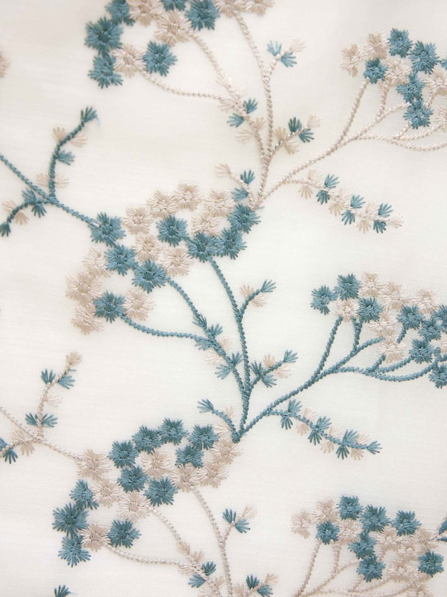 Ariana Noel-F White & Green Polyester 5 ft. Window Curtain - Single Piece