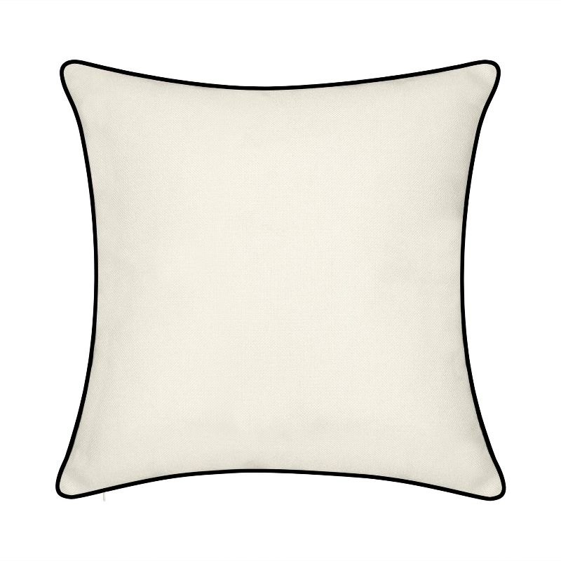 17"x17" Celebrations Mr. & Mrs. Cursive Embroidered Applique Square Throw Pillow Oyster - Edie@Home