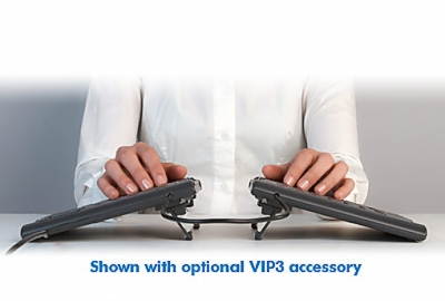 Kinesis Freestyle2 Blue Multichannel Bluetooth Keyboard for Mac with 20" seperation