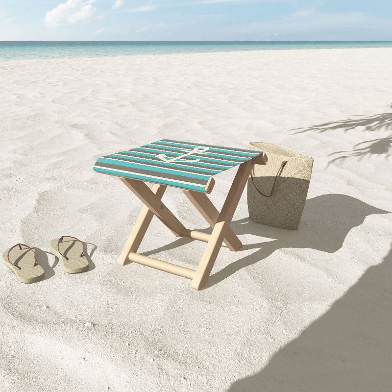 Avila Marble Garden Stool - Dark Gray Marble - Safavieh