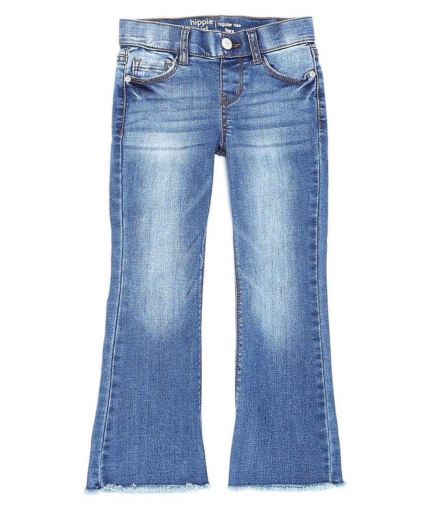 Hippie Girl Little Girls 4-6X REPREVE Destructed Denim Skinny Jeans