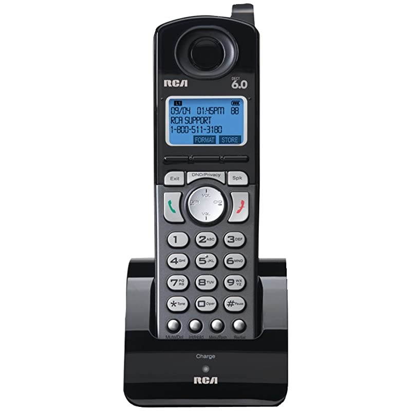 25055RE1 DECT 60 Cordless 2Line Handset Accessory for  2Line Base Station Handset Does Not Work IndependentlyBlack