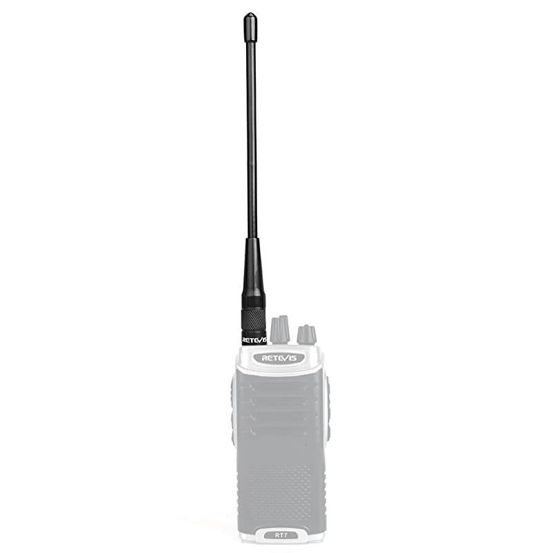 RHD701 Walkie Talkie Antenna SMAF Dual Band Antenna Compatible with Baofeng UV5R BF888S  H777 Walkie Talkie 10 Pack