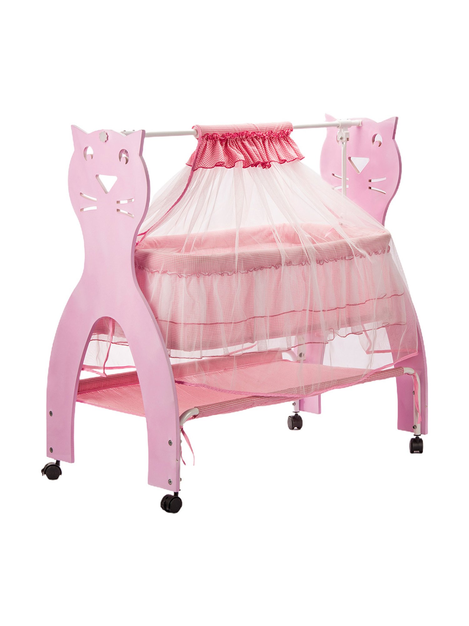 Kiddery Pink Baby Cradle