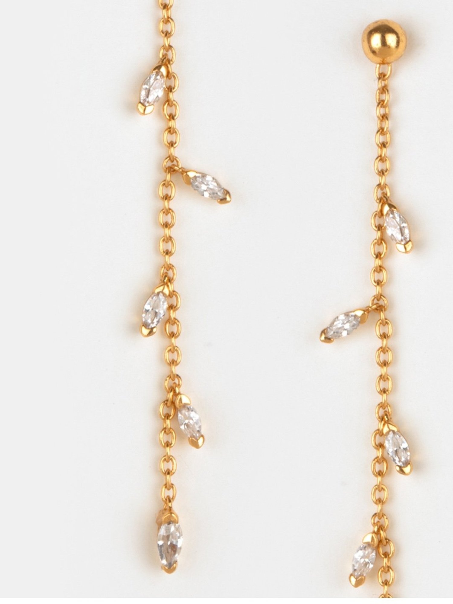 Shaya 92.5 Sterling Silver Trailing Vines Earrings for Women