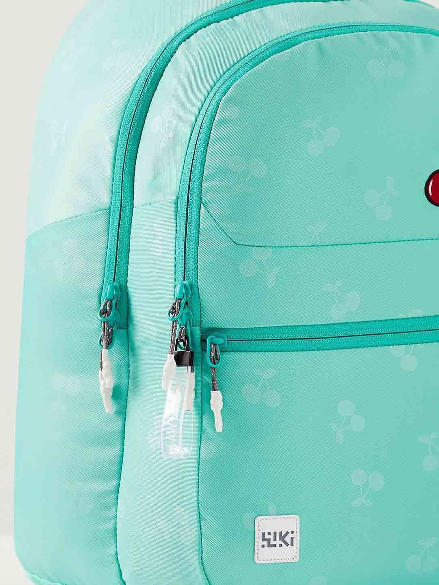 Wiki Back to School 1 Green Polyester Printed Backpack - 22 Ltrs