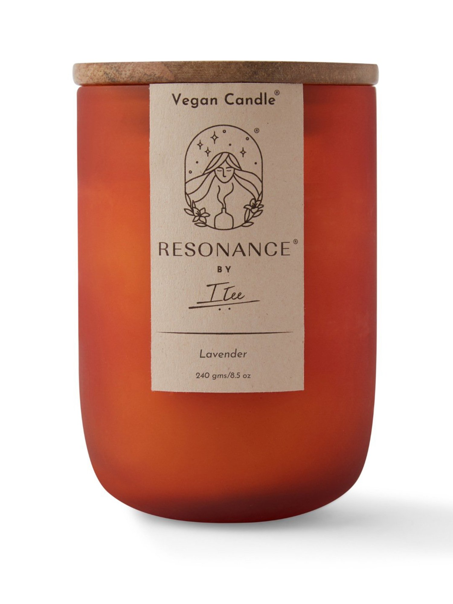 Resonance White Soy Wax Lavender Aromatherapy Candle