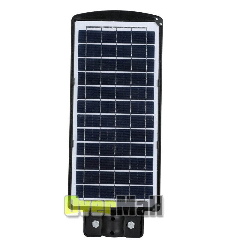 Waterproof 60W 140LED Solar Street Light With Radar Lamp+Remote  Mounting Pole