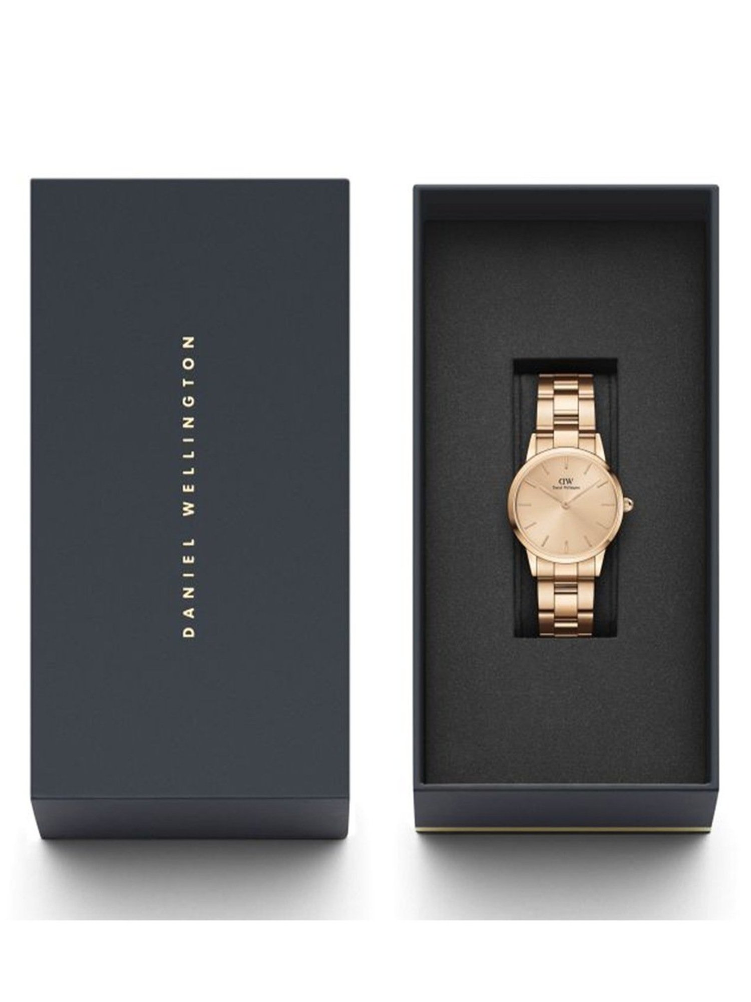 Daniel Wellington Iconic Women Rose Gold Round Dial Analog Watch - DW00100401K
