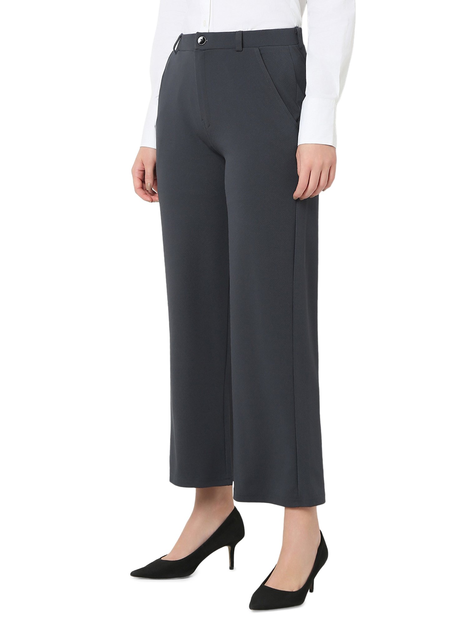 Smarty Pants Charcoal Grey Trousers