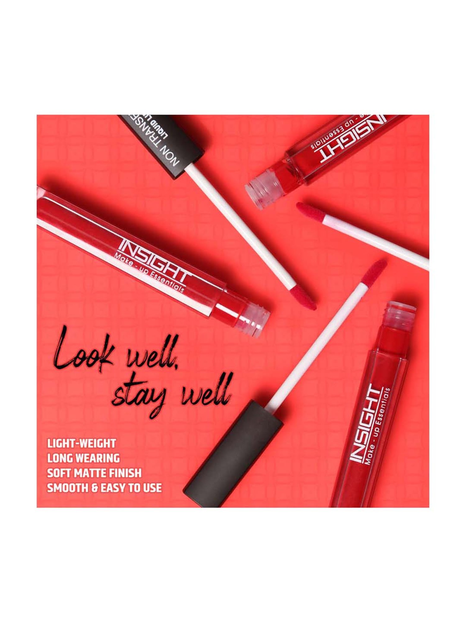 Insight Cosmetics Non Transfer Liquid Lipstick 04-Pink Hint - 6 ml