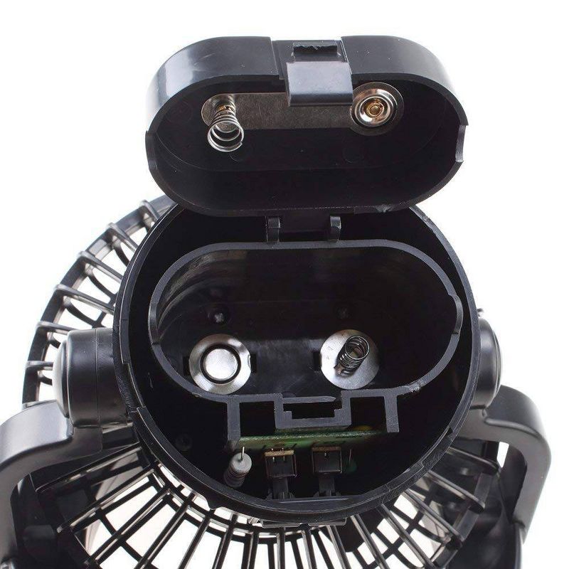 Climature Multipurpouse 2 In 1 Led Light And Portable Fan Black