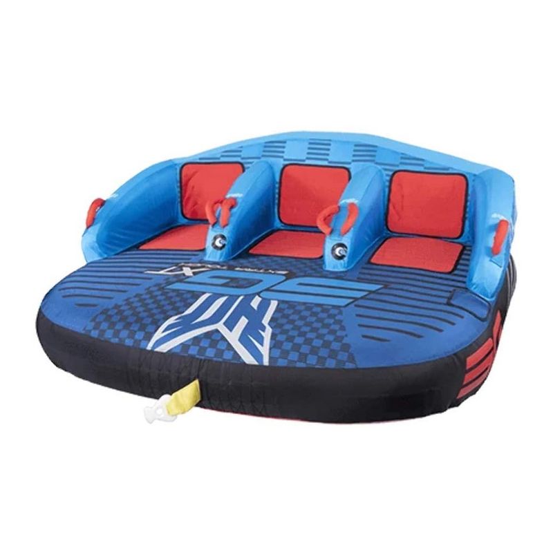 HO Sports 2020 3G XT Inflatable Seated Towable Watersports Pull Behind Boating Tube, 1 to 3 Person Capacity