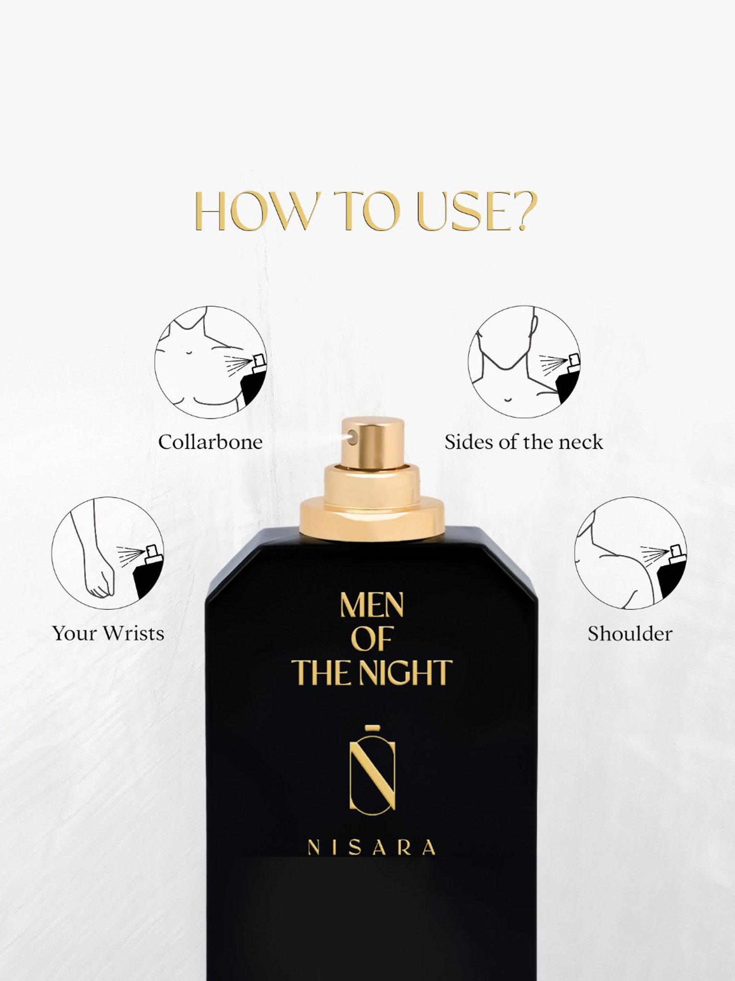 NISARA Men Of The Night Eau de Parfum for Men - 100 ml