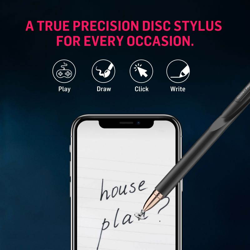 Adonit Pro 4 (Silver) Luxury Capacitive Stylus Pen, High Sensitivity Fine Point and Precision,Stylus for iPad, Air, Mini, Android, iPhone, Samsung, Other Touch Screens, Compatible for All Touchscreens