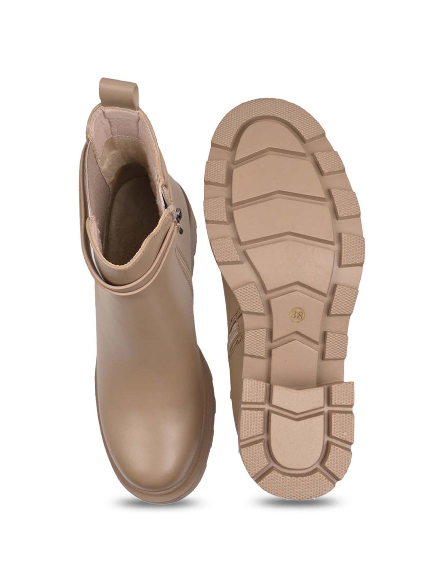 Ronnie Grey Women's Beige Casual Boots