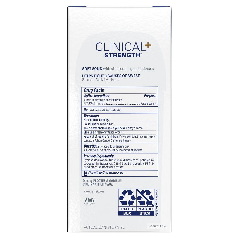 Secret Clinical Strength Sport Fresh Soft Solid Antiperspirant & Deodorant - 2.6oz