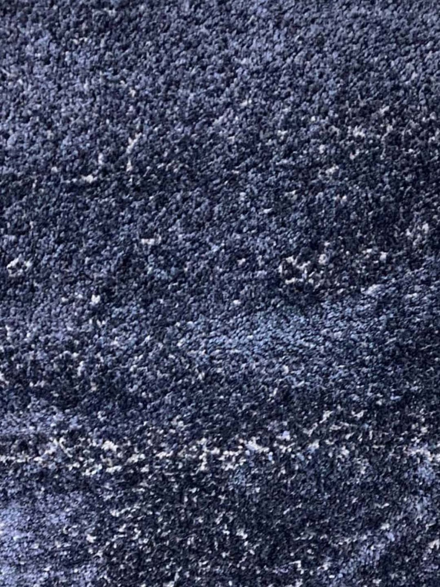 SPACES Dark Blue Acrylic Luxury Cushlon Drylon Large Foot Mat