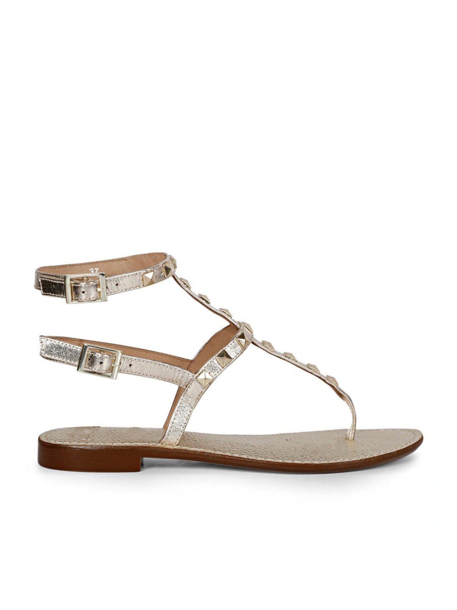 Saint G Women's Irene Silver Ankle Strap Sandals