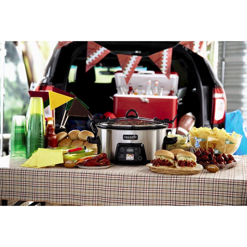 Crock-Pot 6qt Programmable Cook & Carry Slow Cooker Black SCCPVLF605-B