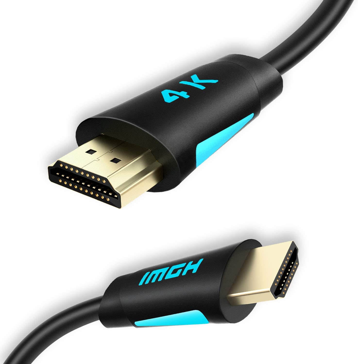 4K HDMI Cable HDMI 2.0 High Speed 18Gbps Cable PVC Supports 3D 4K@60Hz True HD Dolby 7.1 ARC HDCP 2.2 Compatible with UHD TV, PS4, PS3, Blu-ray, PC, Projector, Monitor (16.4ft/5M)